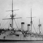​Броненосный крейсер «Рюрик», 1896 год Источник – tsushima.su - Бой в Корейском проливе | Warspot.ru