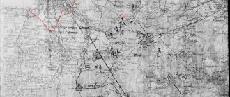 ​A fragment of the action map of the XXXIX Motorized Corps, where the planned German bridgehead on the right bank of the Neva is marked in red and the number “1”. Also shown in red is the planned third line of encirclement of Leningrad - Myths of September 1941 | Military historical portal Warspot.ru 