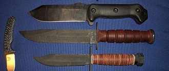 what knife is considered a bladed weapon in Russia