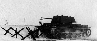 ​KV-1 No. 10033 during testing in February 1942. It turned out that installing a more powerful engine did not produce a noticeable positive effect. A more serious modernization of the vehicle was required - Less armor, more mobility | Warspot.ru 