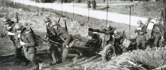 ​Небольшая масса орудия позволяла перемещать его силами расчёта. Vauvillier F. Le Canon de 25 mm antichar modele 1934 Hotchkiss - «Детская» пушка для «взрослой» войны | Warspot.ru