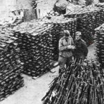 German rifles collected by “trophies”.