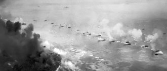 ​The first wave of landing. Note the cover of naval artillery with a barrage of fire - Bloody Battle of Peleliu: New Japanese Defensive Tactics | Military historical portal Warspot.ru 