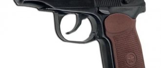 Pistol IZH 71 device