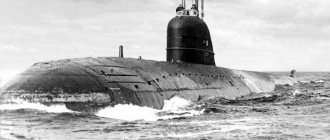 Submarine K-3 on a voyage