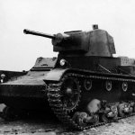 Польский легкий танк 7TP после восстановления. НИБТ Полигон, 1940 год