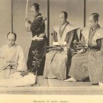 After performing the ritual, the kaishaku wiped the blade with white paper, the severed head was lifted by the hair and shown to witnesses, after which the body was covered with a white cloth.