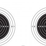 Print targets for air rifle shooting