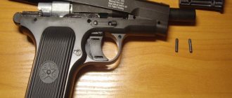 Dismantling and modernization of the Gletcher TT-P pistol