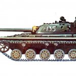 Reconstruction of the appearance of the T-72, completed in the mid-70s