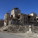 Руины королевского дворца, служившего резиденцией Хафизулле Амину