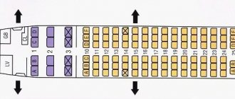 Схема салона Боинг 737-200