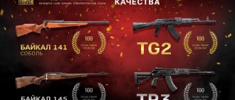 With a mark of quality: Kalashnikov rifles are on the list of the best