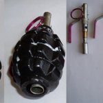 training and simulation hand grenade URG with a simulated fuse