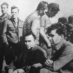 Viktor Leonov and comrades after the battle for Seisin