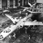 Factory assembly of the Tu-16 bomber
