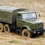 ZIL-4334 - all-wheel drive, three-axle truck